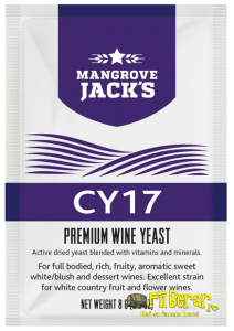 Mangrove Jacks drojdie vin CY17 02